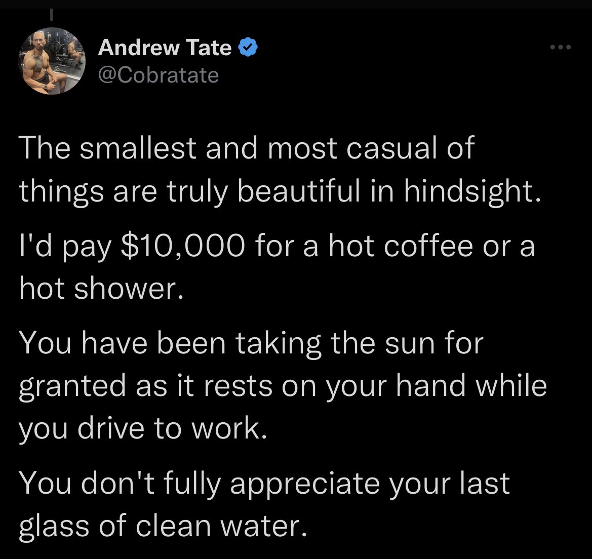 chimenesuleyman's tweet photo. Andrew Tate tweeting like he’s Dostoyevsky in his jail cell has sent me. https://t.co/eyUGJ2L5iu