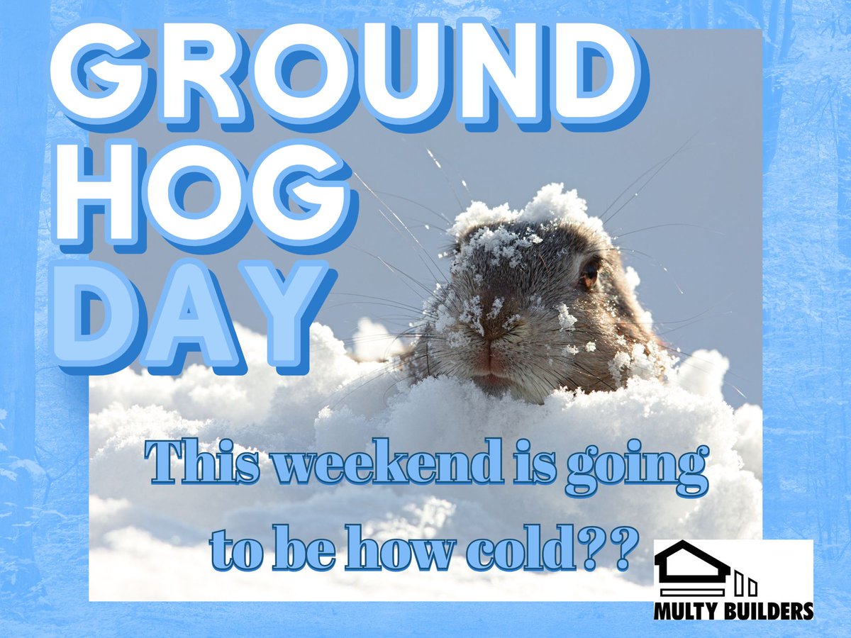 MultyBuilders's tweet image. We at MULTY BUILDERS want to wish you a Happy Groundhog Day and according to this little critter, we have 6 more weeks of winter! Also to remind you, with the frigid weather we have coming in, to NEVER use a generator indoors!
#HomeBuilders #VT #construction #generalcontractor