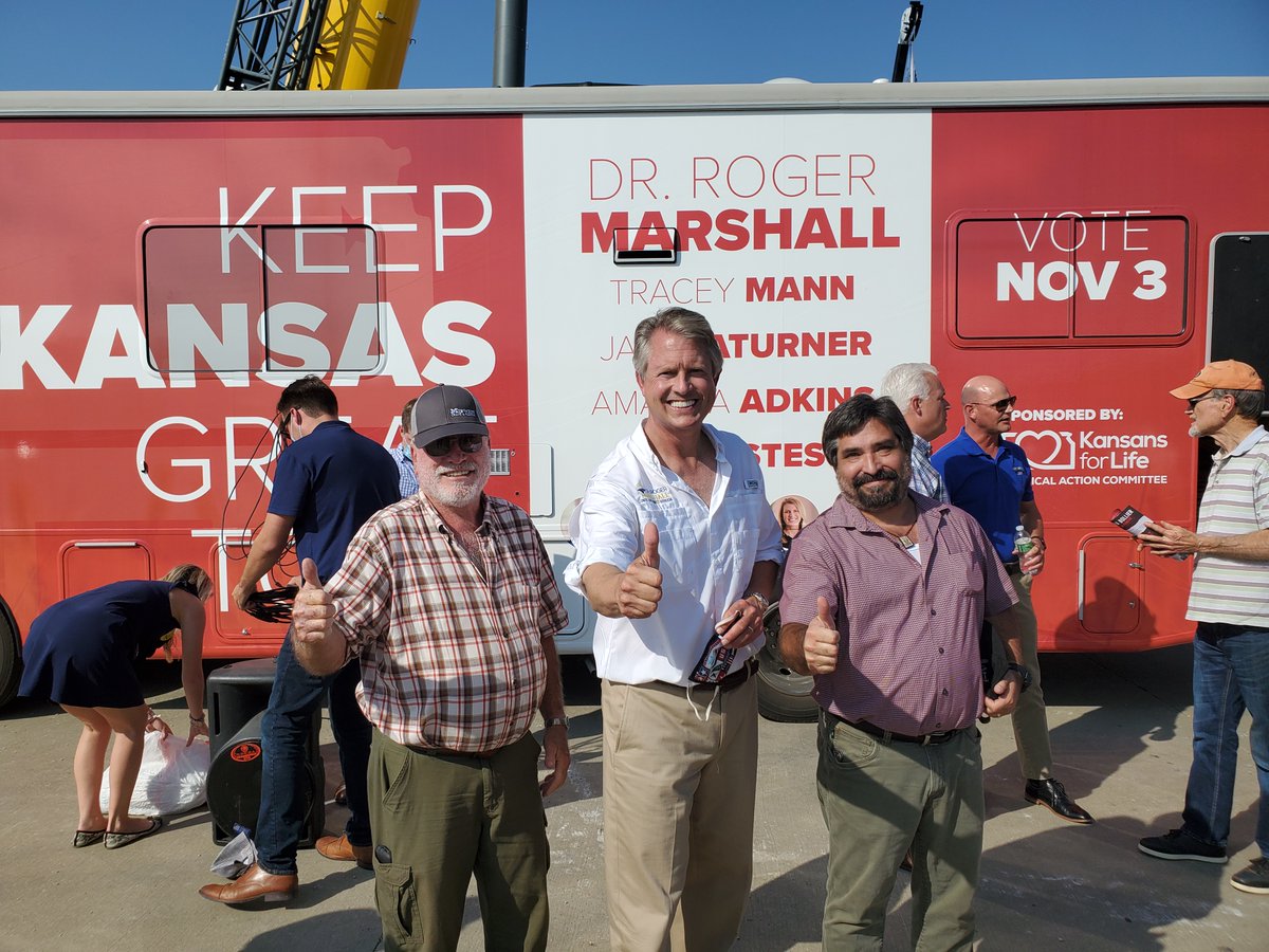 Great Day a couple of years ago when Dr. Roger Marshall paid us a visit.