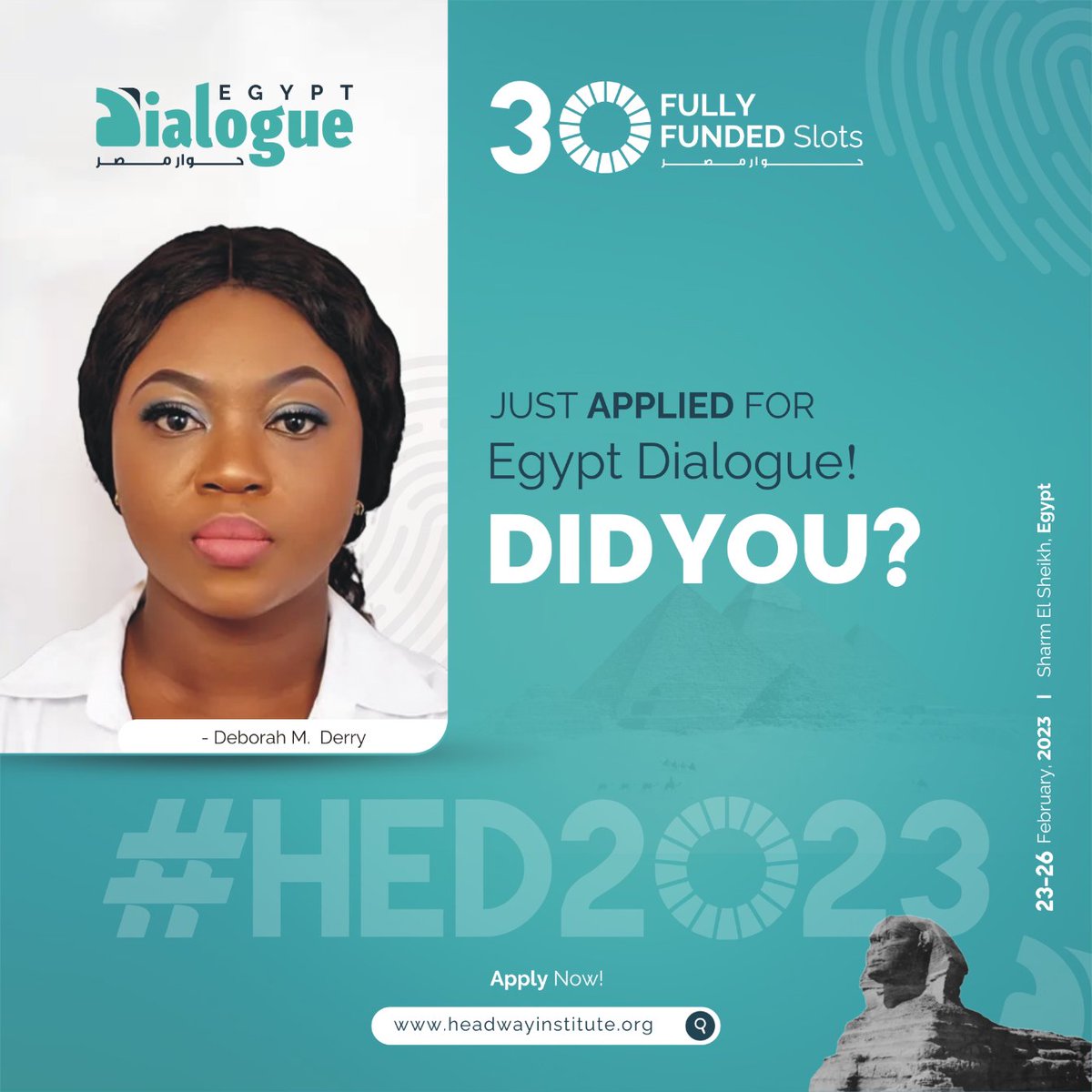 DeborahDerry's tweet photo. #HED2023 #HISA #egyptdialogue #hisaegyptdialogue #HISAHED2023 https://t.co/pqpIib8Lga