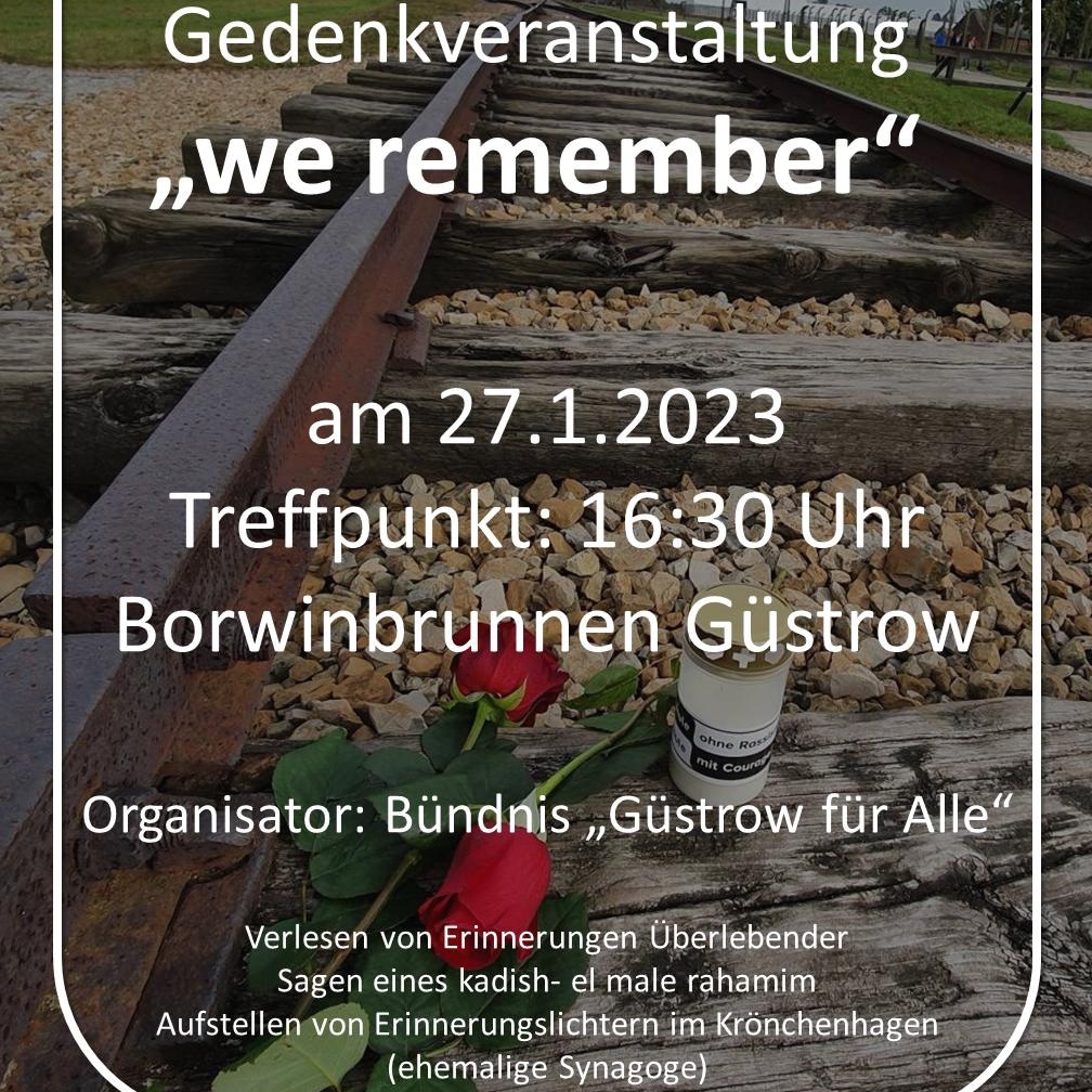 #Güstrow #2701gue #WeRemember #Auschwitz #keinvergeben #keinvergessen #naziskaputt #mvnazifrei #infonordost