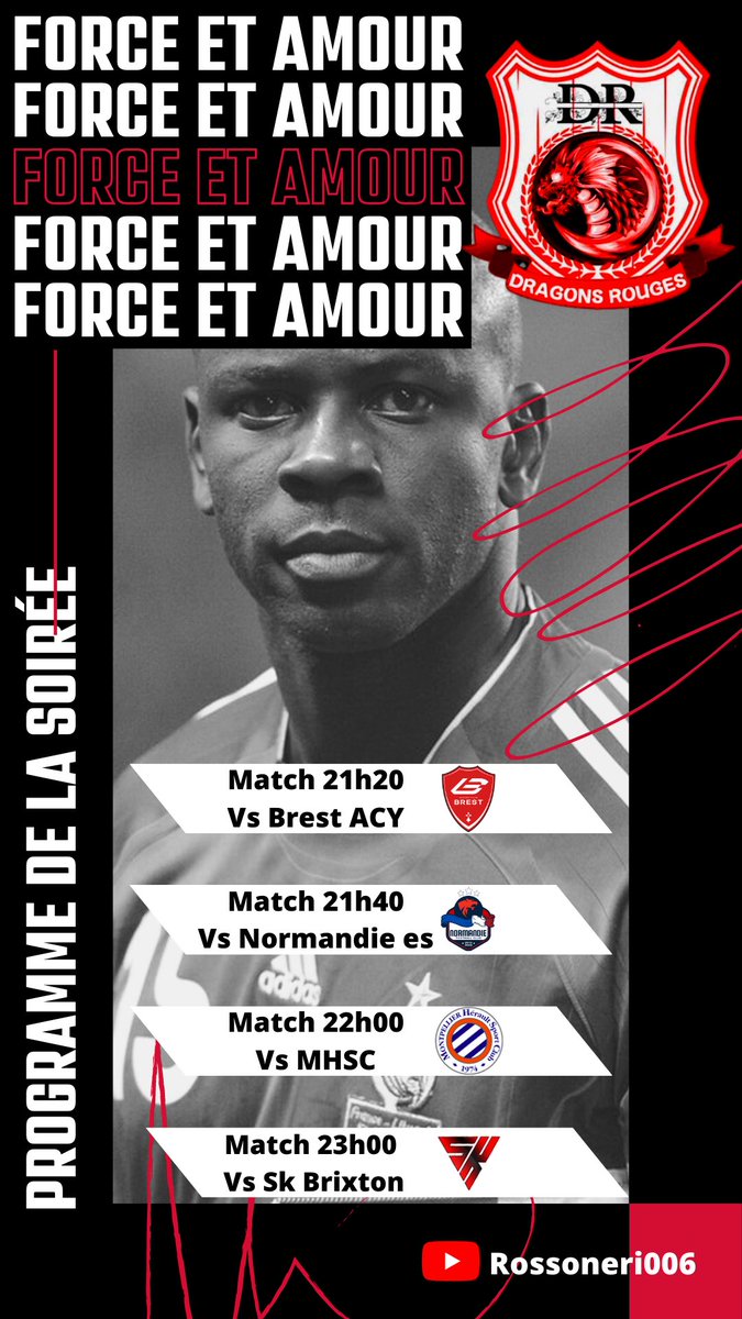 DragonsRougesOf's tweet image. 🐉🔴⚪️Voilà le programme de la soirée allez les Dragons 🔴⚪️🐉