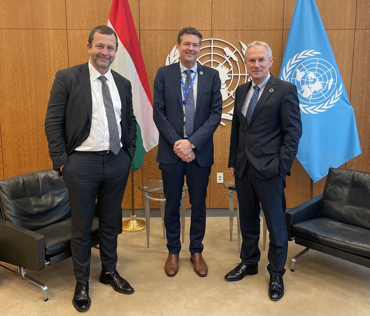 UN_PGA's tweet image. The Global Compact #ForMigration has made a positive impact thanks to the work of Member States and the @UNMigNetwork.

In my meeting with @JonathanPrentic &amp;amp; @PLiljert, we discussed important entry points for the relevant negotiation processes of the GA.