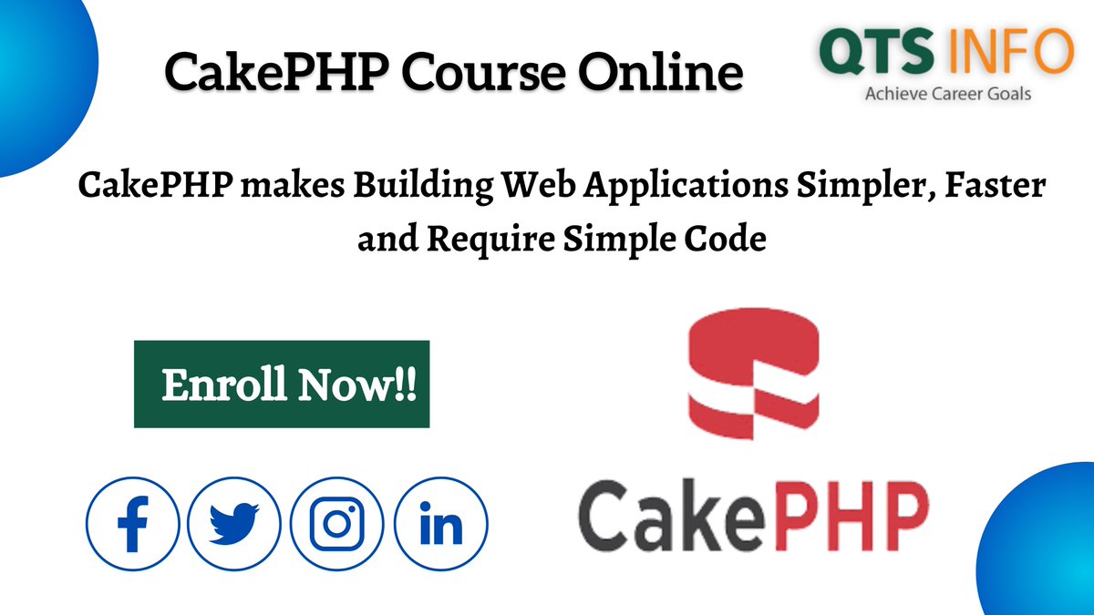 qtsinfo2's tweet photo. CakePHP is an open-source framework-@ https://t.co/Gd6UhJEhP0 for PHP. It is intended to make developing, deploying,maintaining applications much easier
#cakephp #php #laravel #codeigniter #webdevelopment #wordpress #phpdeveloper #symfony #development #phpdevelopment #developer https://t.co/x9OA1EJeeL