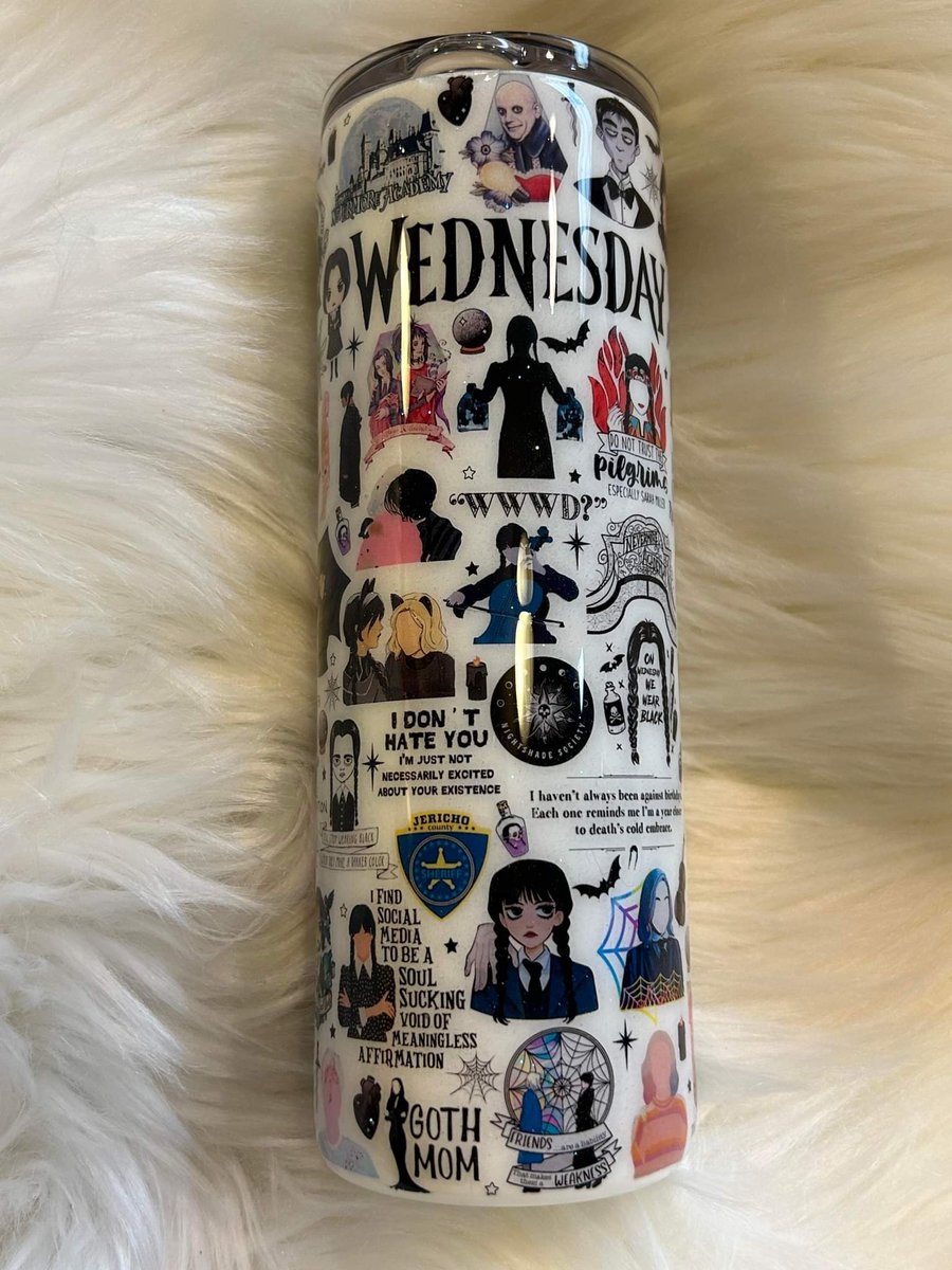 Wednesday Addams says 'yeah i love my personal space but i also love enid's personal space'

Here's what we like about her.... everything

#wednesdayaddams #wednesdaynetflix #addamsfamily #sublimation #tumblerwrap #wednesdayadams #HarryPotter #ValentinesDay #HorrorFamily
