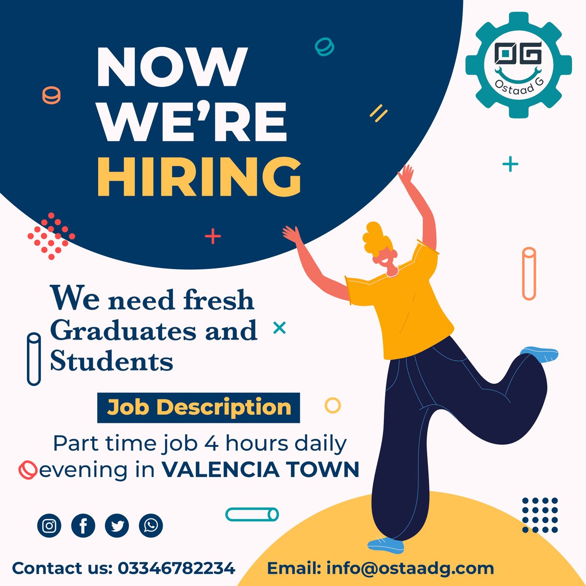 GOstaad's tweet photo. #OstaadG #WeAreHiring #JobAlert #Valencia https://t.co/b1wMt5yr5W