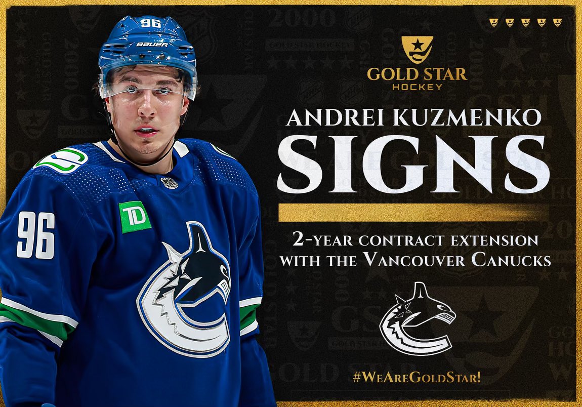 Kuzmenko signs 2-year extension with Canucks