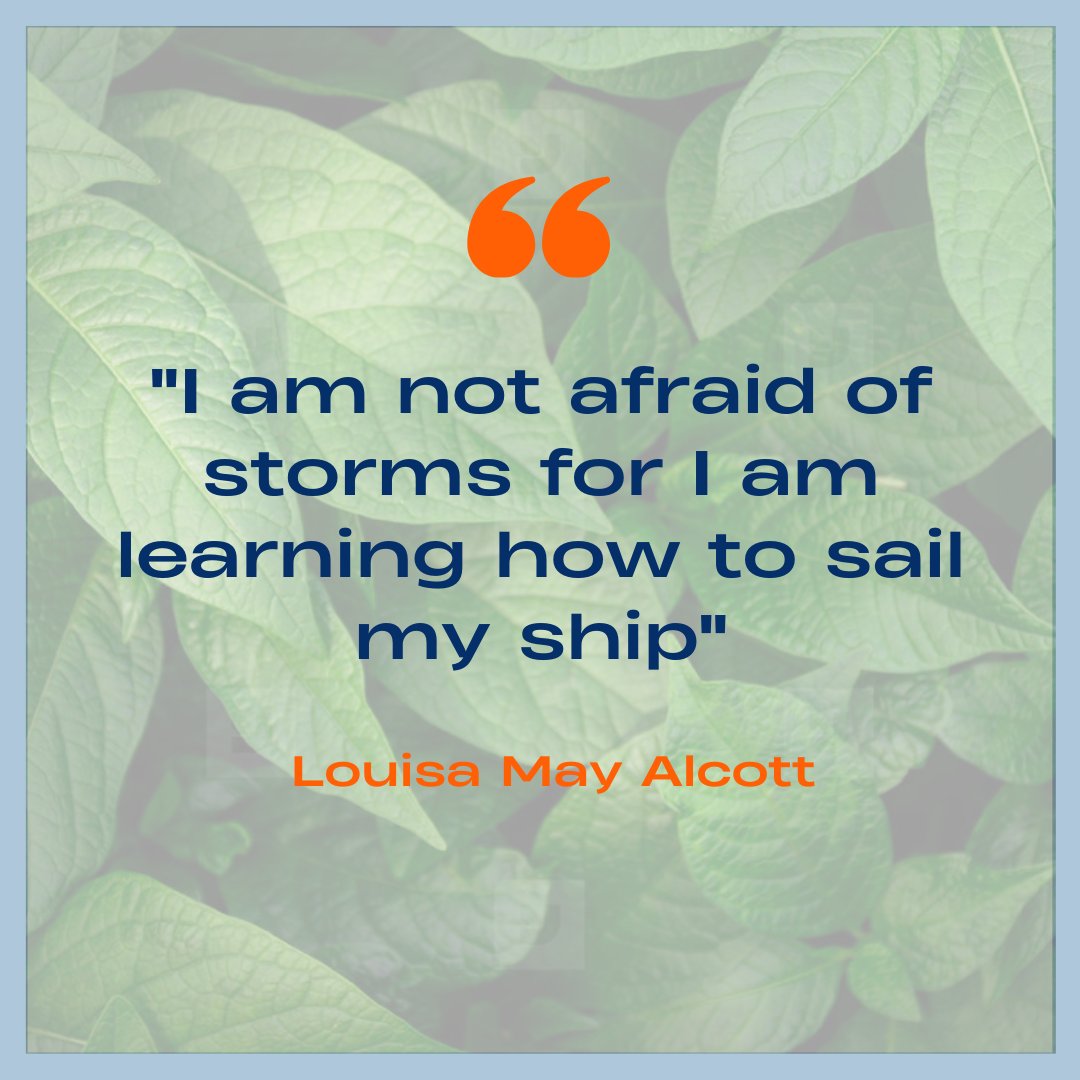 CSGGEatIllinois's tweet photo. Happy Monday! We hope this quote by Louisa May Alcott will give you some motivation to conquer the week! #MotivationalMonday🧡💙 https://t.co/L0am9z87md