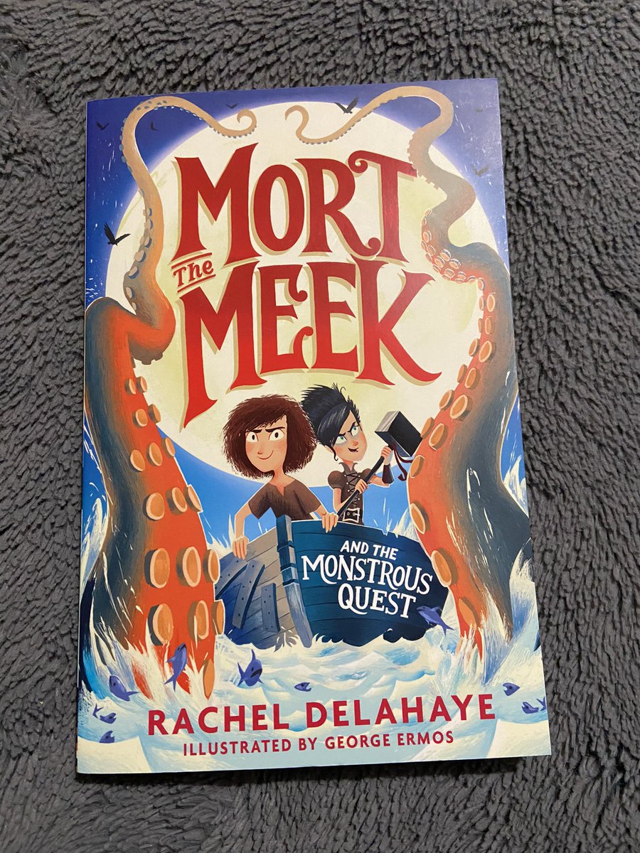 Very excited to get home to this delivery today. It’s the next #MortTheMeek adventure by @RachelDelahaye! 📚 #ReadingForPleasure
