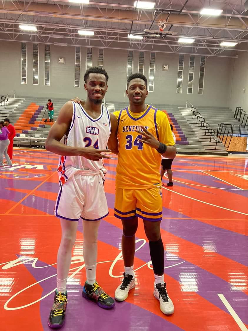 DR Congo Basketball provides training, competition but most importantly brotherhood... Shoutout to Jo Kanyanga and Gedeon Buzangu of @edwardwatersmbb and @benedict_tigers. DR Congo Basketball alumni have received D1, D2, NAIA and JUCO scholarships. #drcongobasketball