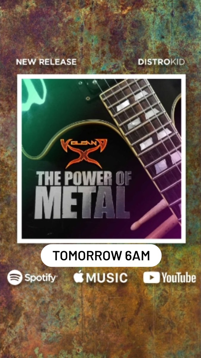 MetalVolcanox's tweet photo. Only one more sleep until our new single 'The Power Of Metal' goes live on all platforms at 6am tomorrow! So crank those car stereos loud as fuck as you drive into work and let everyone know that the world needs heavy fuckin' metal! #volcanox #rock #metal #instametal #newmusic https://t.co/oqEqsegRX5