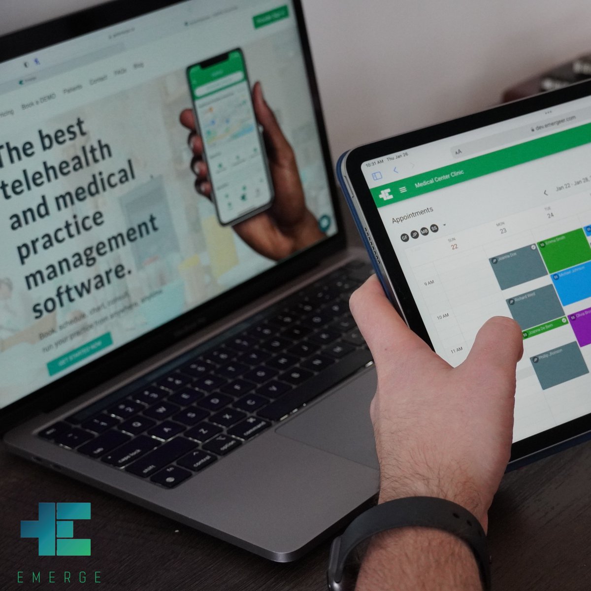 Maximize your time and resources by streamlining your practice with EMERGE. Our platform offers virtual consultations, online booking, automated scheduling, and patient reminders. Plus, EMERGE is fully PHIPA compliant. #telemedicine #practiceefficiency