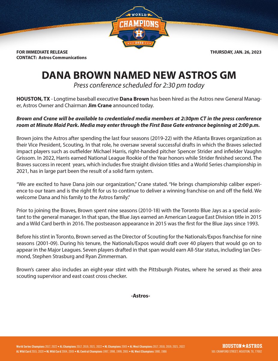 Jonathan “Topher” Symmank on Twitter "RT astros Longtime baseball