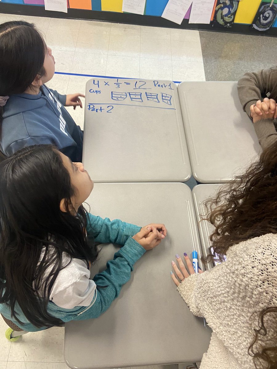 SusanLoveless23's tweet image. Wow!  Look at this math thinking in @JCElem_RCS fifth grade!  Learning to divide whole numbers and unit fractions!  #makingconnections #buildingknowledge #makingsense