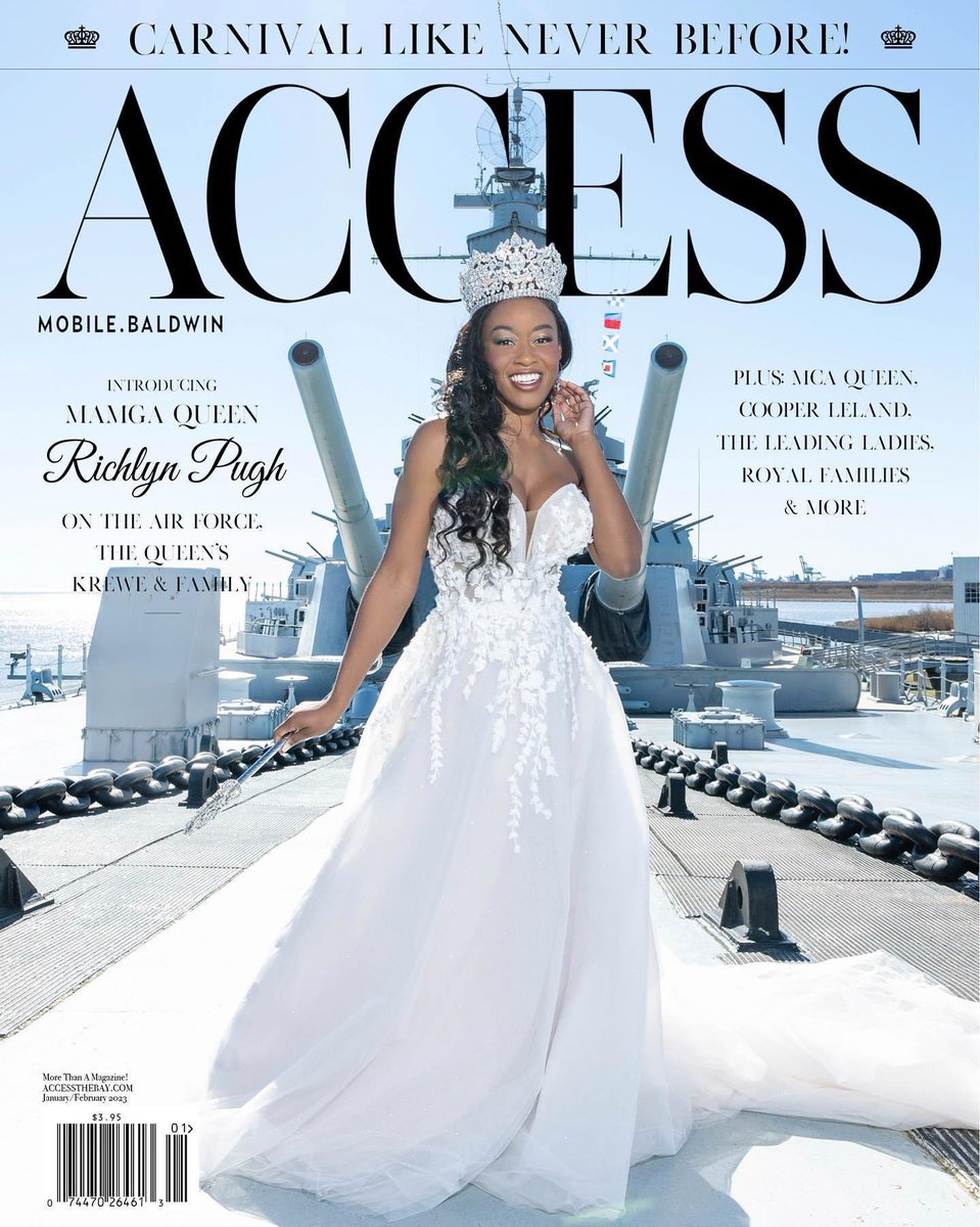 LelaFierce's tweet image. 💜💚💛My favorite Magic is #BlackGirlMagic and MAMGA ‘s 2023 Queen Richlyn Pugh is serving a magical moment upon The USS Alabama Battleship in Access Magazine

accessthebay.com/mamga-queen-ri…

Queen Richlyn Sydney Pugh embodies exactly what is means to reign with poise and grace #MAMGA