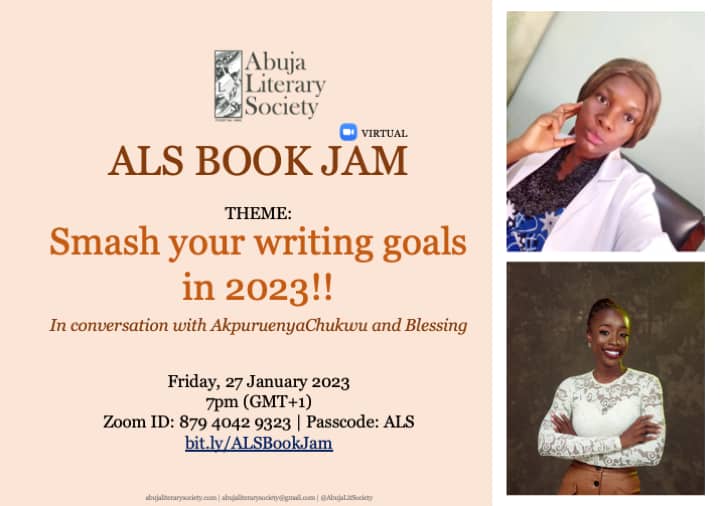 AbujaLitSociety's tweet photo. Join us this friday for our #ALSBookjam - https://t.co/on3mRtdRL0 https://t.co/8LPz2wLGRy