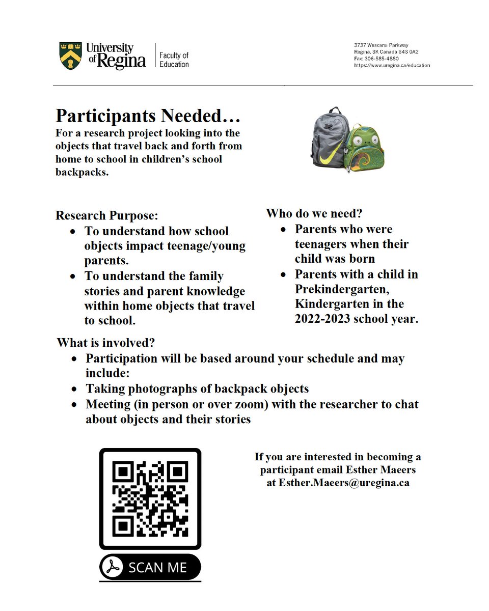 I am in the process of recruiting participants for my research project. If you could share my recruitment poster far and wide, I would be so grateful. Thank you!