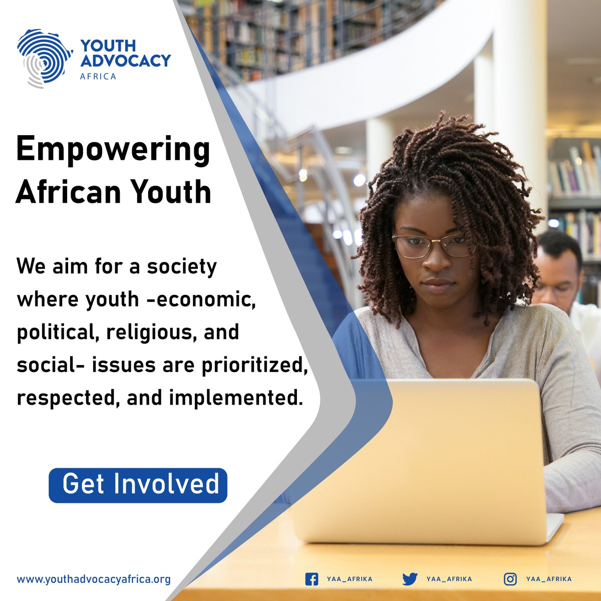 @YAA_Africa is a youth-led, youth-focused, not-for-profit, pan-African org #advocating for #youthempowerment ways to tackle the effects of #intergenerationalpoverty. We seek to foster the #development of an #inclusivesociety where #youth are #empowered. Visit our website #Today.