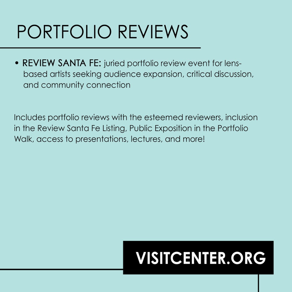 CENTERSantaFe's tweet photo. Applications are open! Explore the 10 opportunities to have your work seen and supported by CENTER in 2023.
Enter 1, 2, or multiple categories! https://t.co/0uLjZLAd5G
#CENTERSantaFe #CallsForEntry #PhotographyGrants #PhotographyAwards #PortfolioReviews #FiscalSponsorship https://t.co/xTQhG4qQTl