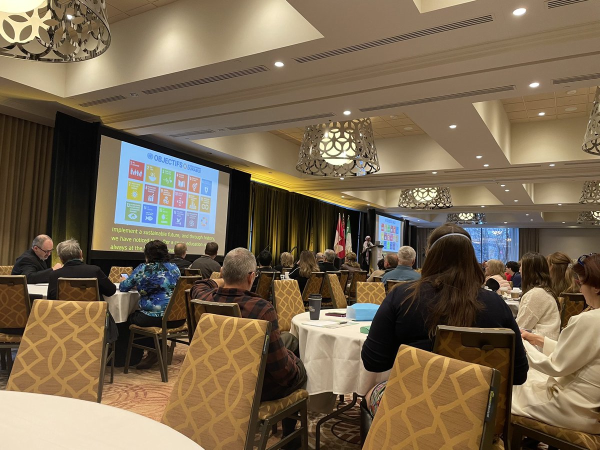 AlexisDawsonTO's tweet photo. At the #OPSBA23 public Ed symposium w/ @rchernoslin @shelleylaskin @aarts_michelle & @VoteWilliamsTO. 1st Keynote @YasmorRoda spoke to the urgent need for school boards to implement the @UN’s 17 recommendations for education reform. #onted @tdsb @OPSBA https://t.co/iyKjJu39nt