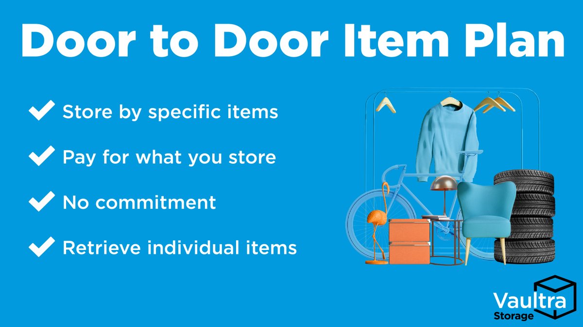 Here's more about our Door to Door item plan! Vaultra movers pick up your items and store them, then return them back to you when they're needed again. 🚚

#VaultraStorage #WeveGotRoomForThat #PickupAndDelivery #GTAStorage