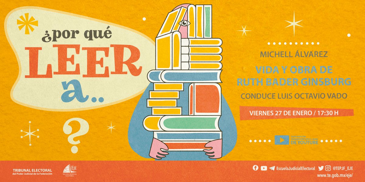 TEPJF_EJE's tweet photo. ¿#PorQuéLeerA Ruth Bader Ginsburg? 👩🏻‍⚖️

@michellal3 (@DerechoUabc) y @lovadograjales (@TEPJF_EJE) lo explicarán mañana 

📽️ 17:30, YouTube y Facebook https://t.co/CMtuAL1iwa