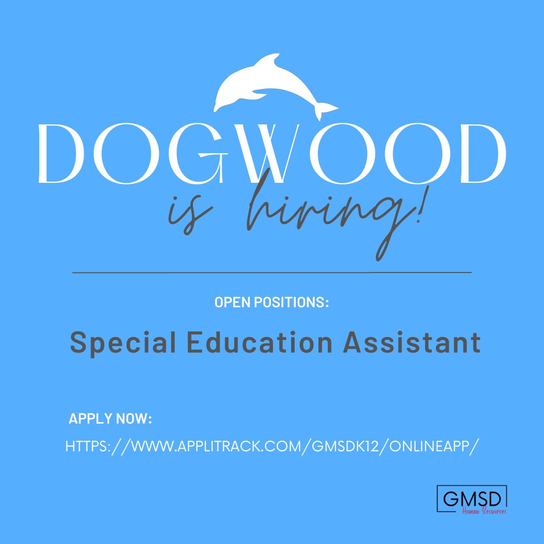 Dogwood Elementary is hiring!