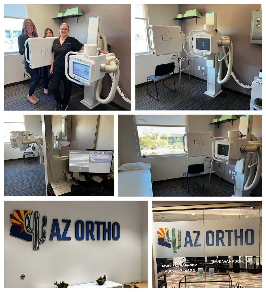 RadmediX's tweet photo. Great looking install of our Acuity SDR+ #straightarm x-ray system! Installed by Custom X-Ray at AZ Ortho. The Acuity SDR+ is extremely versatile and is perfect for #orthopedic #urgentcare #medical and #chiropractic practices. Learn More: https://t.co/W7hJkhKyQW #radmedix https://t.co/xcPml91mkk