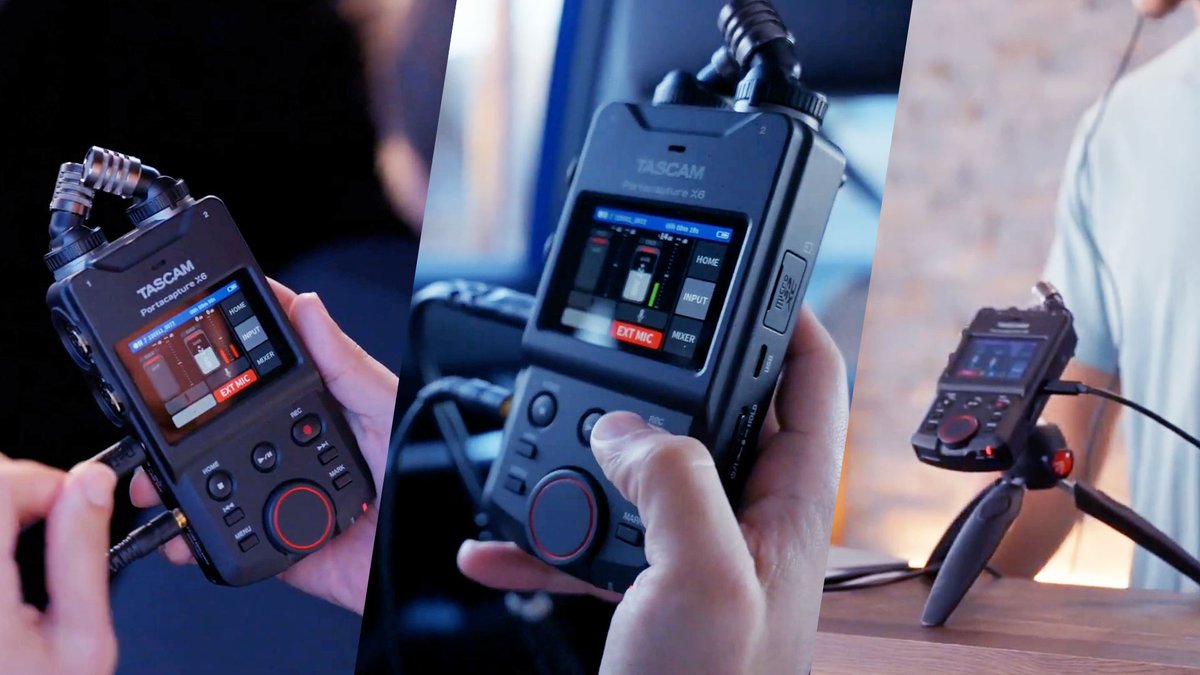 theeaglesvision's tweet photo. The TASCAM Portacapture X6 Multitrack Recorder is a very capable audio recorder geared toward videographers and content creators who work with smaller crews… https://t.co/EfKA2ih7OJ | @CineDnews #TASCAM #Portacapture #X6 #MultitrackRecorder #CineD https://t.co/saUPYzAM33