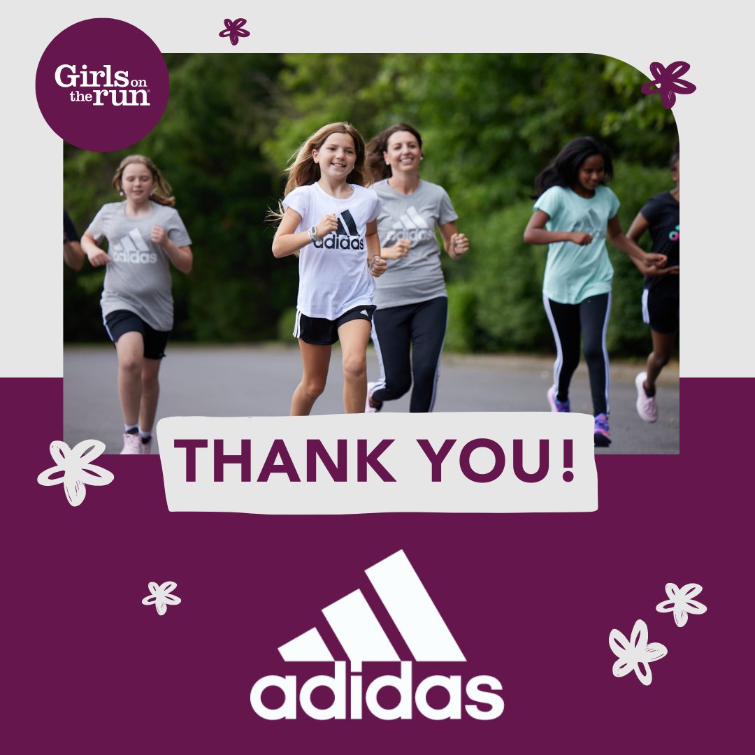 #DYK that @adidas is committed to breaking barriers in sport for ALL girls? With the generous support of @adidas, Girls on the Run is able to further its commitment to ensuring that all girls have equal opportunities. Thank you @adidas! #shebreaksbarriers #readyforsport #adidas