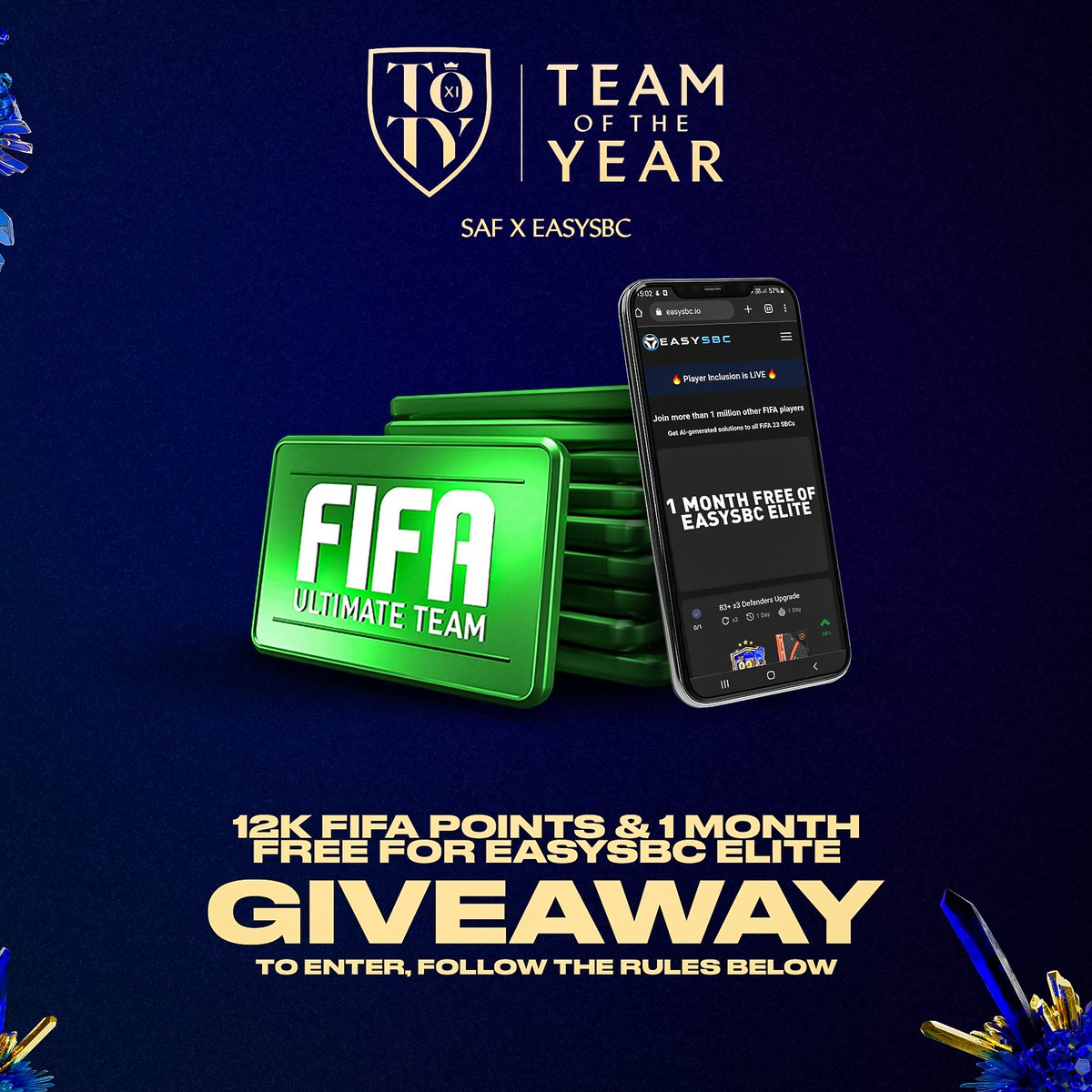 saf_cal's tweet image. 🔵⚡12,000 FIFA Point Giveaway 😍

24 Hours Only + See below for exclusive offer

To enter - 🔁 + ♥️
Follow - @easysbc + @SAF_gg