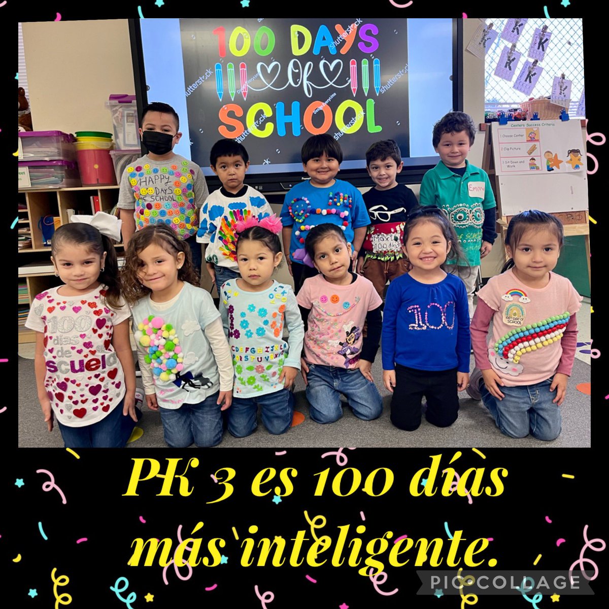 🧸Our little Senators proudly showing their 💯 Days of school shirts 🌈.We are 100 Days smarter💡 #learningisFUNdamental <a href="/HBGonzalezPLA/">Henry B. Gonzalez PL Academy</a> <a href="/ICanReadDallas/">Early Learning Dallas ISD</a>