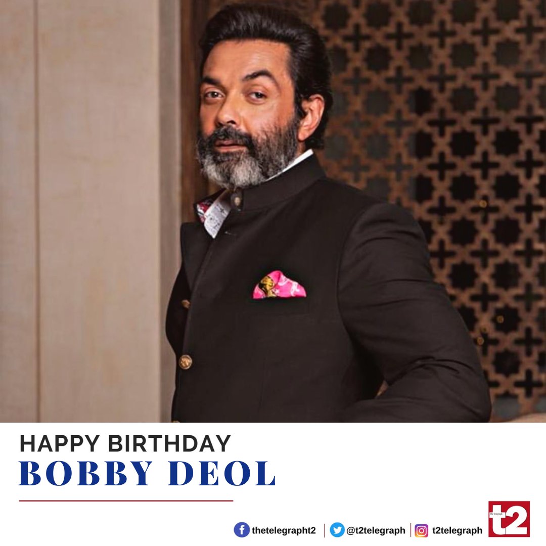 He\s witnessing a well-deserved career resurgence. Happy birthday Bobby Deol 