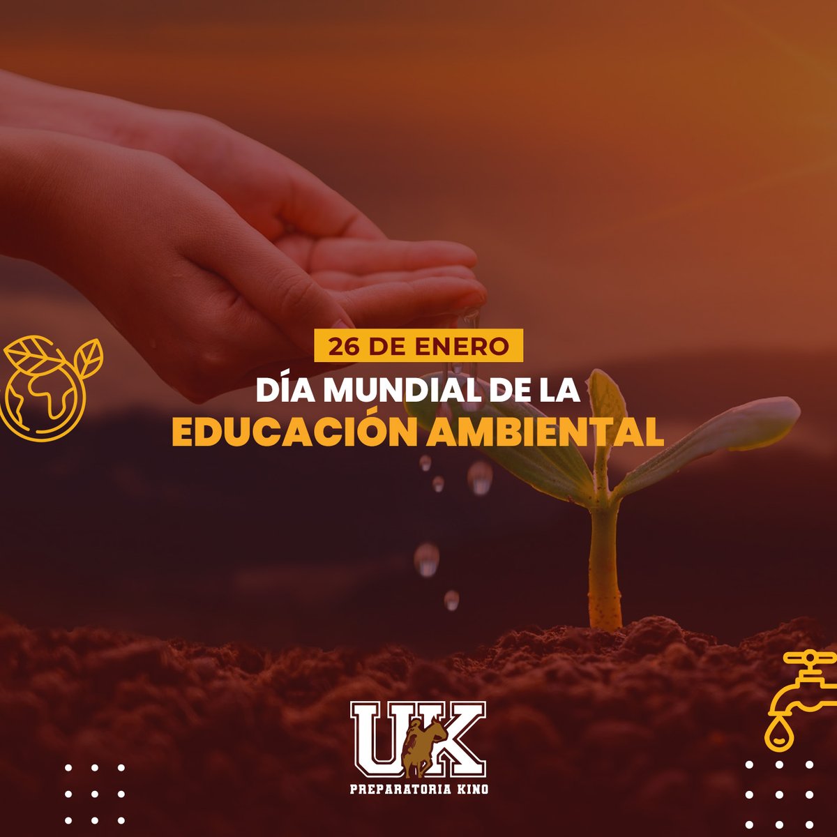 ¡Feliz día de la educación ambiental! 🌱💧
Tomemos las medidas adecuadas para reducir y reutilizar los residuos, tener una buena cultura del cuidado del agua y aprenderemos a defender nuestro planeta.🌎✨
#Díamundialdelaeducaciónambiental #EducaciónAmbiental #UniversidadKino