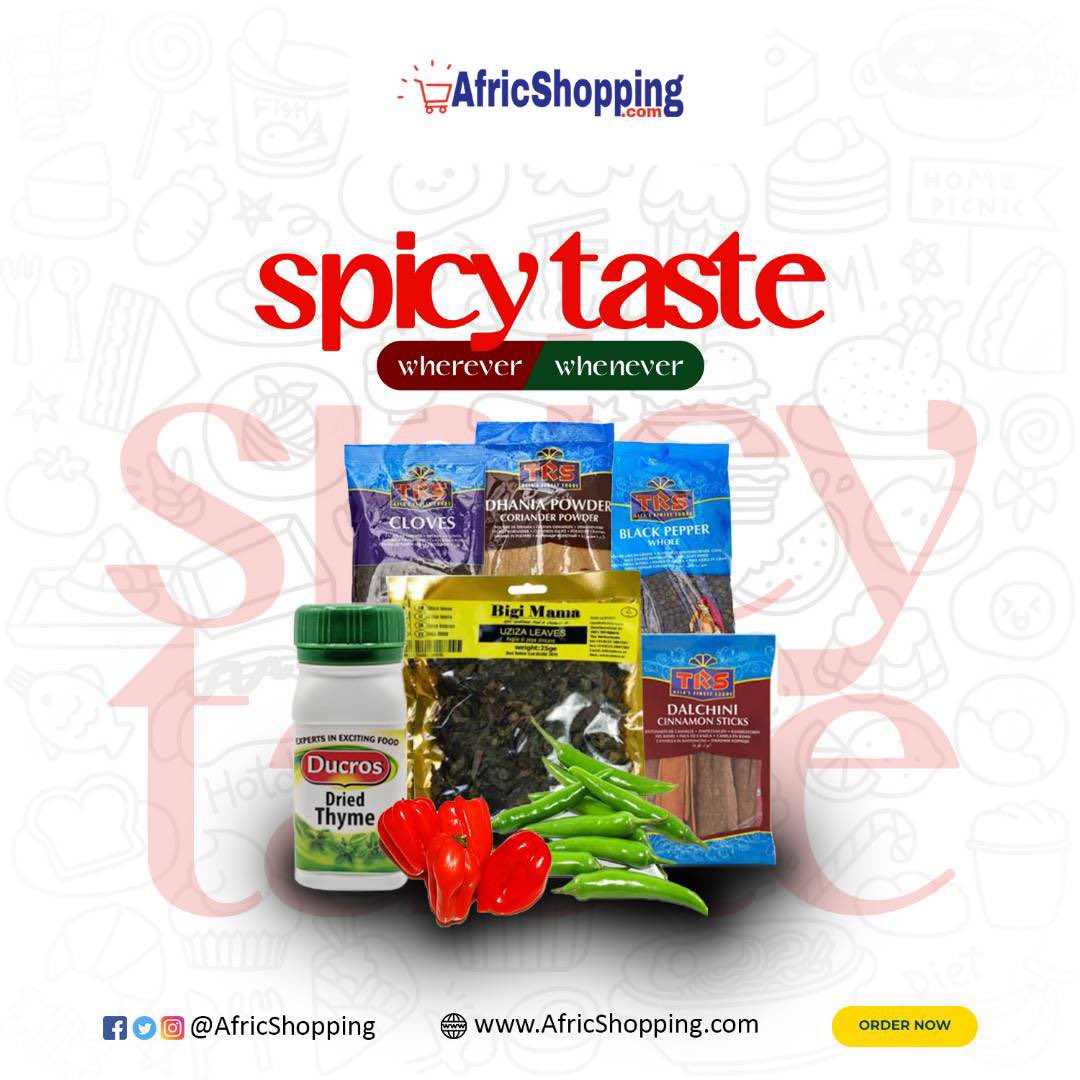 africshopping's tweet photo. Get the spicy taste you so desire for your meals. Fresh or dried, whatever your preference, we got you covered. Visit https://t.co/pzBgROhXpK and place your orders now.
#Africa #foods #seafoods #healthyfoods #AfricanFood #EatHealthy #EatAfrican #SpicyAfrica #Spices https://t.co/BaXGp1YHVj