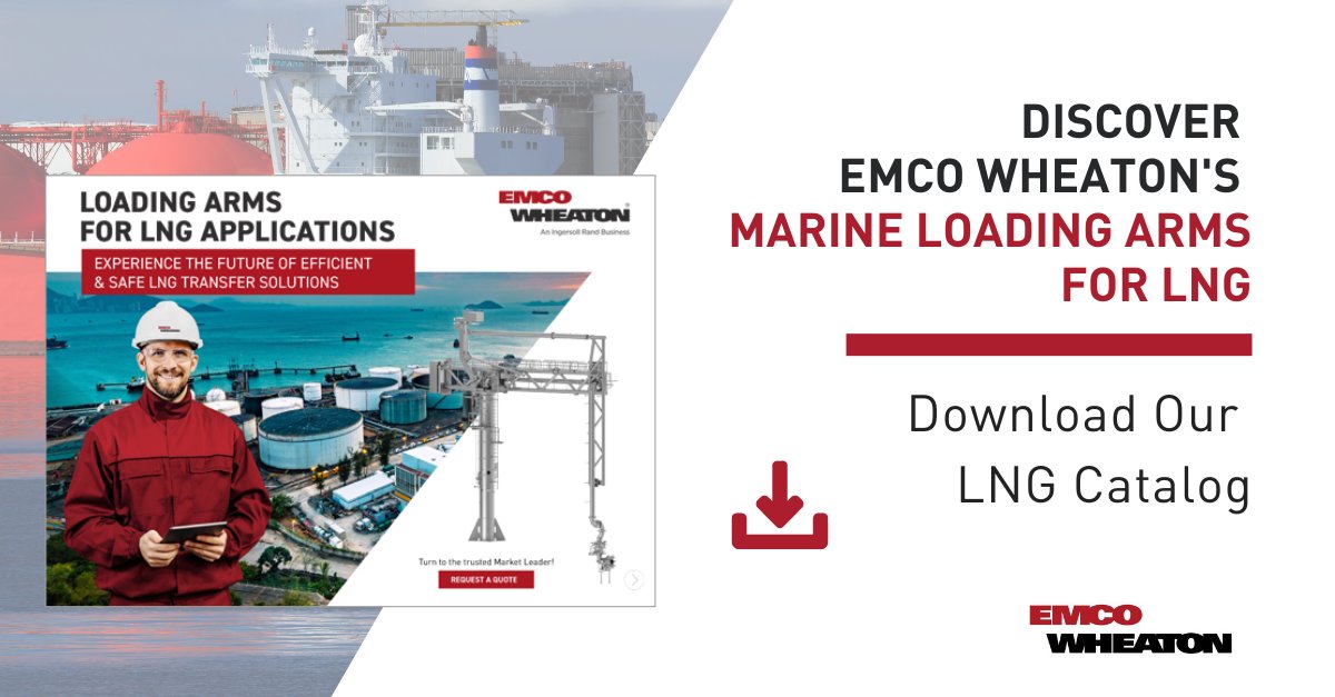 EmcoWheaton's tweet image. 👉 lnkd.in/dMpmvjEu
Click the link to download our free Emco Wheaton LNG Brochure!
What will you find inside?
🔝 A complete range of Emco Wheaton LNG solutions portfolio of Marine Loading Arms and Land Loading Arms
#EmcoWheaton #MarineLoadingArms #OilandGas #LNG #Brochure
