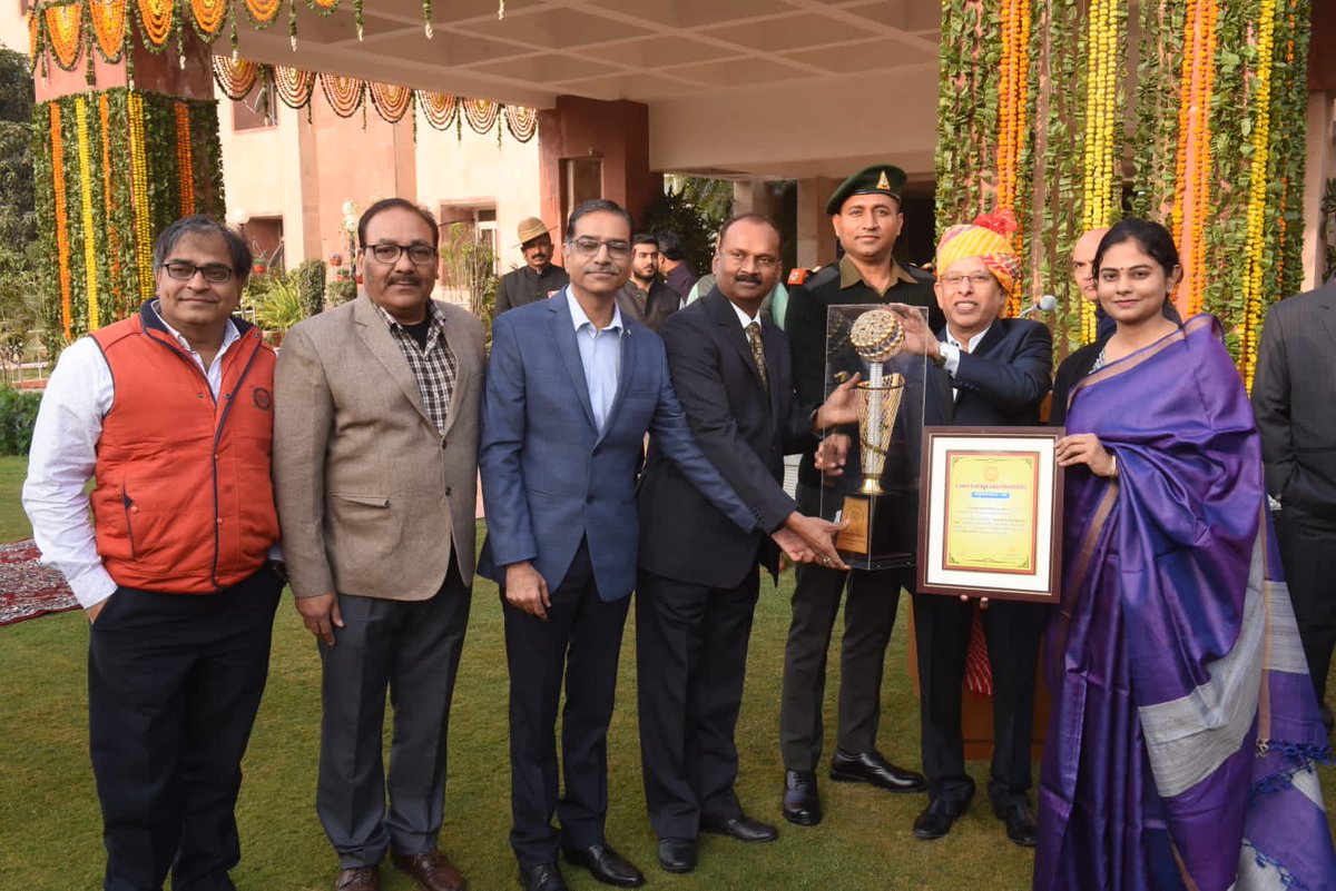 PramodAen's tweet photo. CMD ,RVUNL Sh RK Sharma Sir,unfurled national flag on the occasion of 74th Republic Day celebration held today at Vidyut Bhawan,Jaipur .Prizes were also distributed to the meritorious employees of Utpadan Nigam and the winners of Games and Sports competition.
#RepublicDay2023 https://t.co/qKTY0Gmxbl
