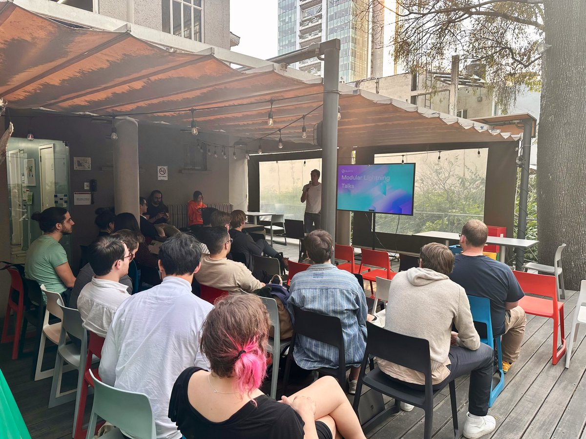 celestia's tweet photo. Seek knowledge. Seek truth.

Thanks to ecosystem teams that presented yesterday at Modular Lightning Talks https://t.co/kD1rSPk9oF
