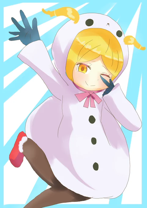雪だるま衣装バニヤンちゃん#1日1バニヤン #FGO 