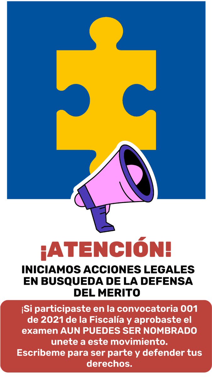 CarlosVegaMendo's tweet image. @AtraesF @merito_fiscalia #ATENCION comparto enlace para la inscripción de personas que se encuentren en lista de elegibles convocatoria 01 #FGN interesadas en acciones legales con el Ex Magistrado Gomez Araguren, info Whspp: 3024013224 docs.google.com/forms/d/e/1FAI…