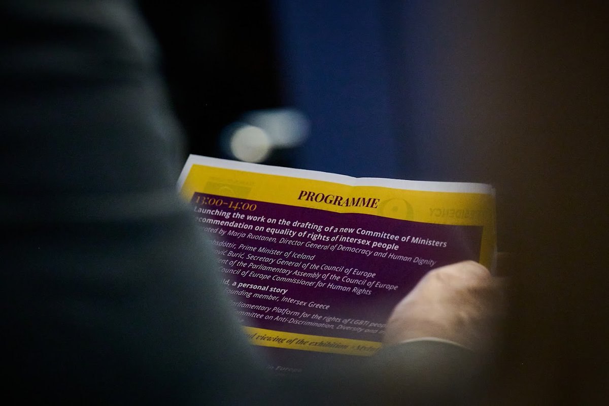 Huge 🙏 to everyone who joined us - in person and online - for launch of the work on the drafting of a new <a href="/coe/">Council of Europe</a> Committee of Ministers recommendation on equality of rights of #intersex people 💜💛

Recommendations developed here in #Strasbourg matter - 👉bit.ly/3WHu97J