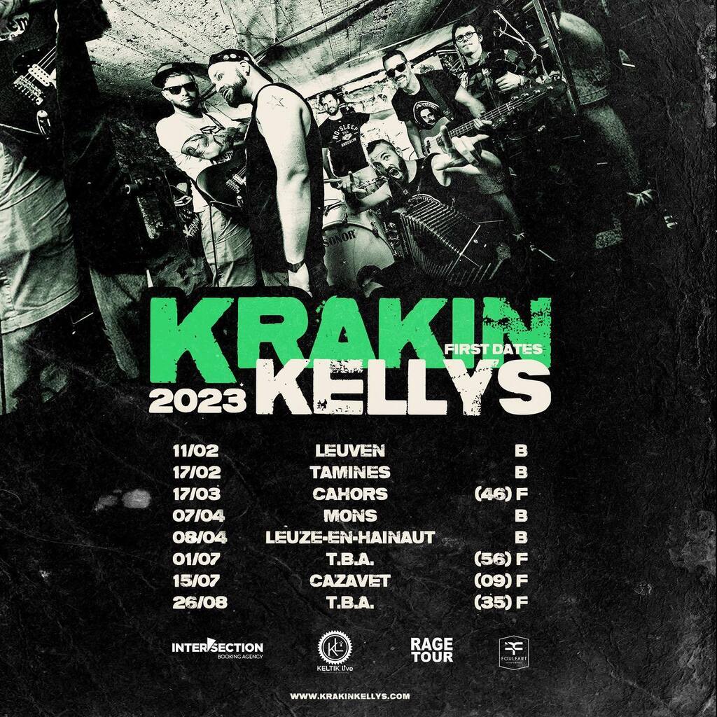 First 2023 dates ! 🔥☘️ #krakinkellys #celticpunk #punkrock #skatepunk #celtic