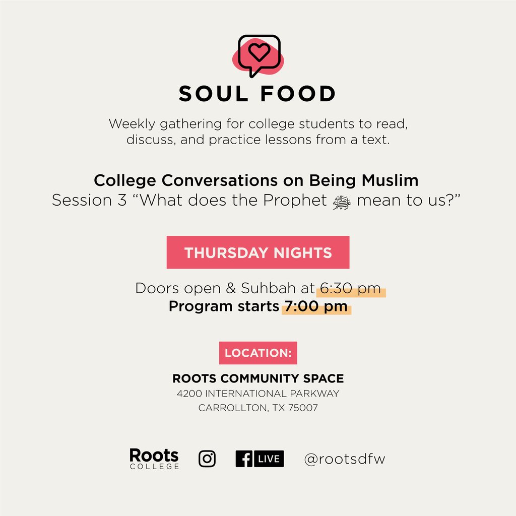 College Students: the topic of the Prophet ﷺ in our lives is one that can go in many different directions.