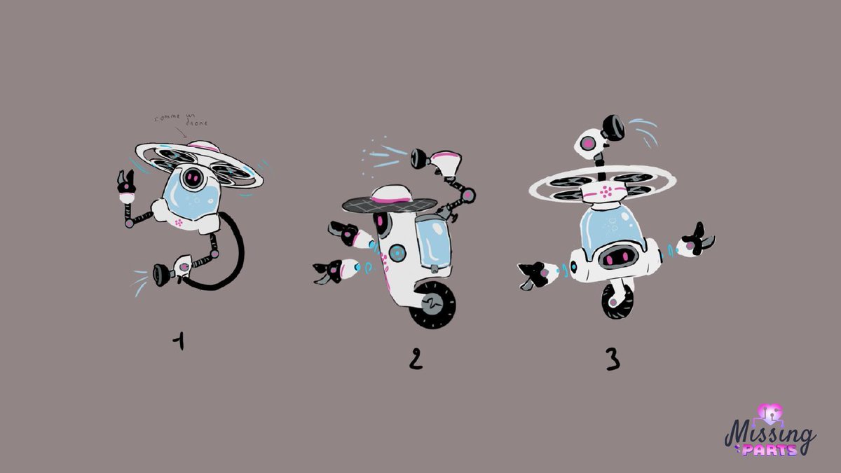 😍 The cutest drone!
🙏 Let's share a 'work in progress' design 
😎 Just to show you how talented our team is!

  #TheSandboxGames #Metaverse #Metadate #MissingParts #otome