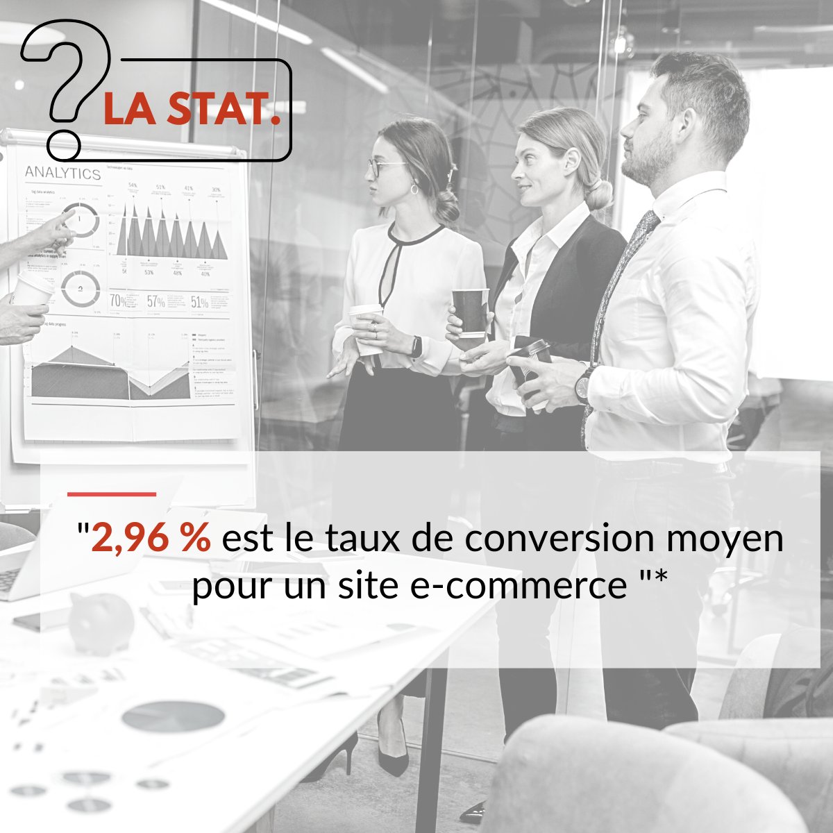 SparteRH's tweet image. [La statistique du mercredi] 📈 
2,96 % est le taux de conversion moyen pour un site e-commerce (tous secteurs confondus) 📊

#tauxdeconversion #ecommerce 
*Source : Étude, Contentsquare selon son rapport Digital Experience Benchmark entre 2020 et 2021