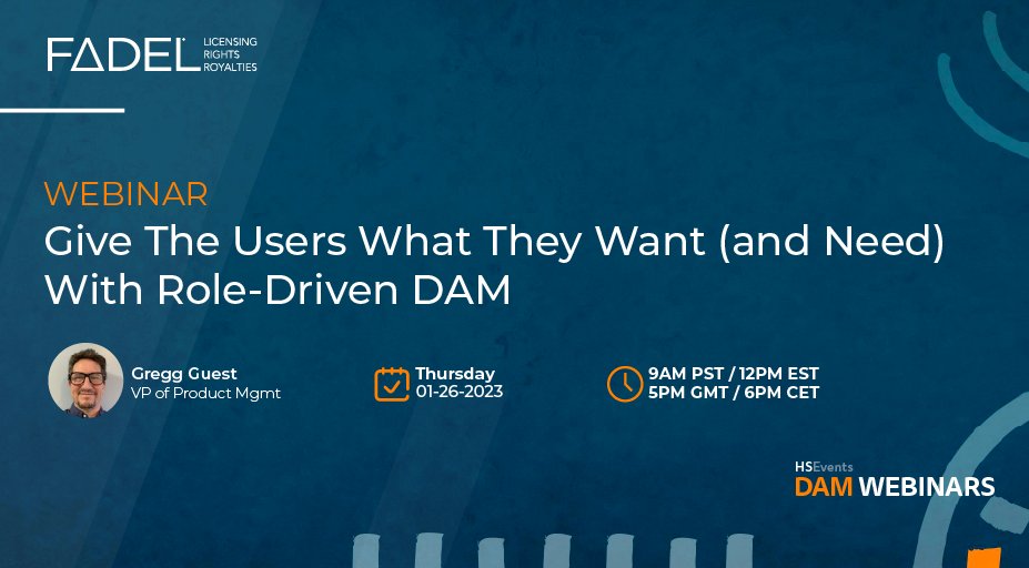 FADELSoftware's tweet photo. Our free @henrystewartdam webinar is in 2 hrs. @GreggGuest 
 from #FADEL will share the latest #DAM news. Register for free now https://t.co/zV2DbvScaI https://t.co/VlTP9gBGCH
