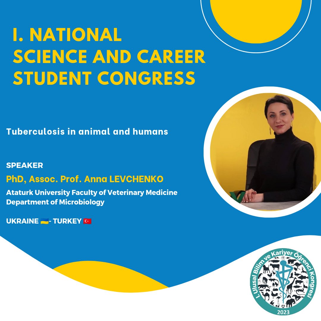 Mart'ta düzenleyeceğimiz kongremizde değerli hocalarımızdan Doç. Dr. Anna LEVCHENKO da bizlerle beraber olacak,
Gelişmelerden haberdar olmak  için takipte kalın....
#kongre  #veterinarian #surgeon #speaker #professor #studentcongress #pet #animals #cattle #winged #surgical
