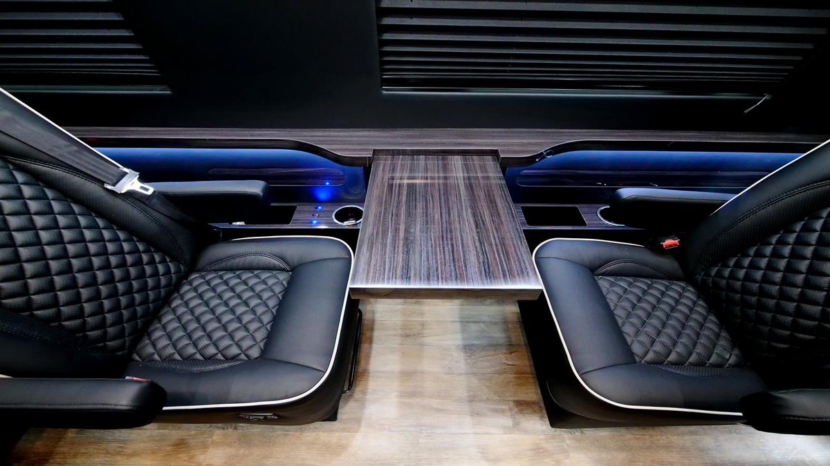 HQCustomDesign's tweet photo. HQ Custom Design BEST seller Family Edition conversion featuring a bold black interior with 4 fully powered captain chairs, and rear removable bench for extra storage space. View more here: https://t.co/TrRpZEyDv0
.
.
#customization #customvehiclebuild #mercedessprinter https://t.co/cvZuFUseVZ