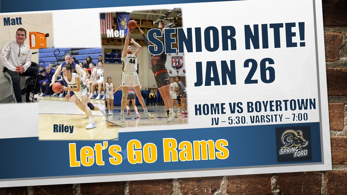 Come celebrate our Seniors! SF takes on Boyertown at home.

Ceremony starts at 6:30
 
Tickets available on-line only:
events.ticketspicket.com/agency/a183088…