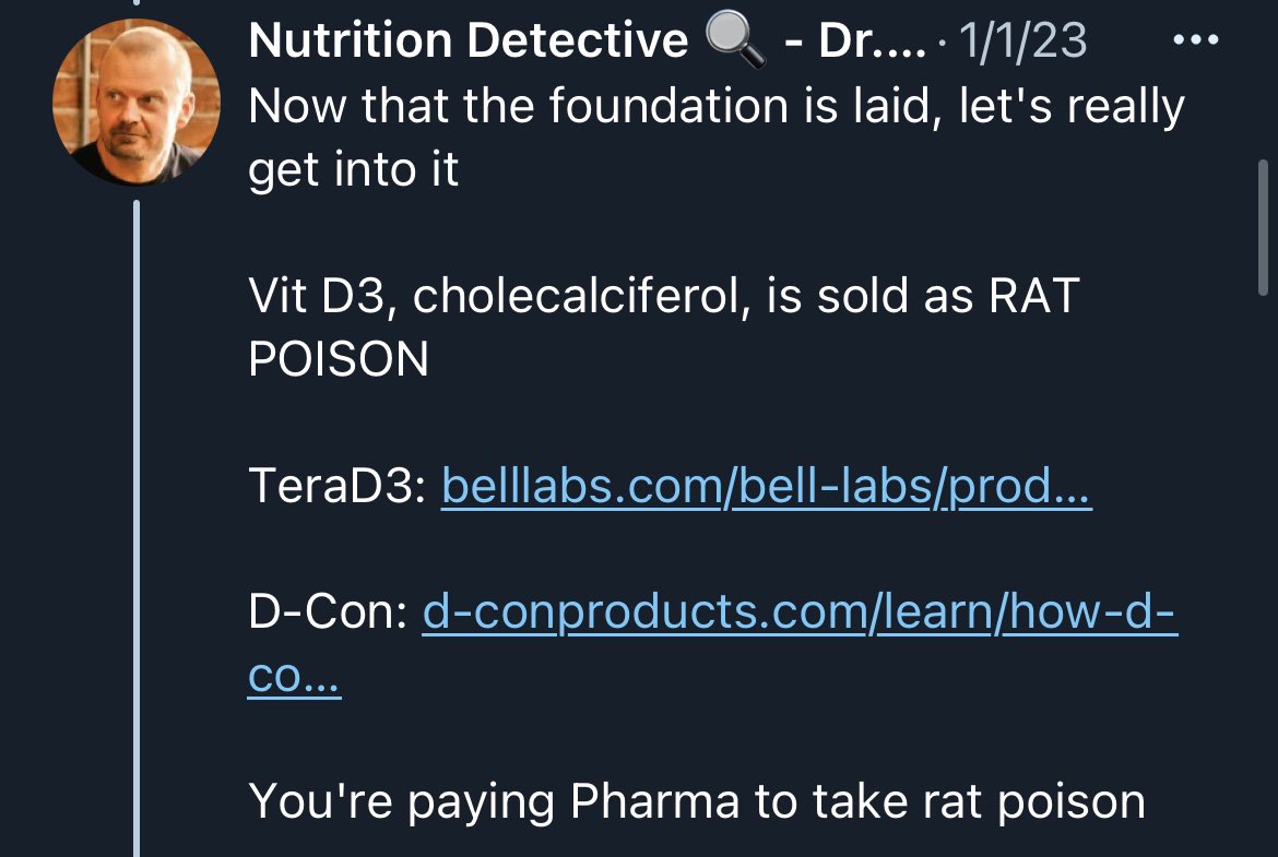 VITAMIN D IS NOT TOXIC Debunking “The Nutrition Detective” 🧵👇 Thread